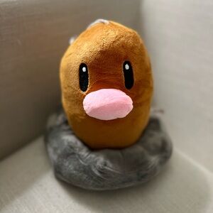 Pokemon Brown and Pink Diglett Plush Toy
